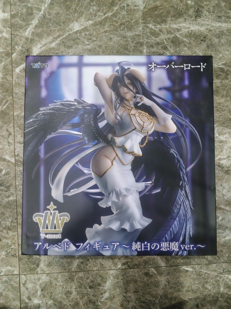 T-MOST Albedo Pure White Devil Ver. Figure (Category: Figurines & Statues) located in Quezon City. Submitted by marksenjiru (Listing ID 1462508598, Image 1). Description: MOP- GCASH PAYMENT FIRST MOD - LALAMOVE ONLY BUYER MAG BOBOOK AT SAGOT SA FEE - Taito Overlord Albedo Pure White Devil Ver. figure - Authentic collectible from the Overlord anime series - Features Albedo in her iconic Pure White Devil outfit - Perfect for fans and collectors of 