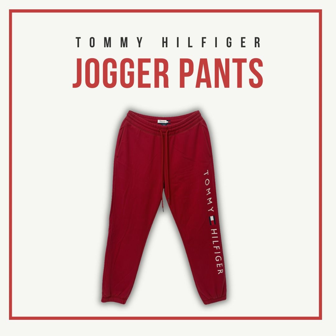 Tommy Hilfiger - JOGGER PANTS (Category: Other Bottoms) located in Caloocan City. Submitted by shne_va07 (Listing ID 1462645012, Image 1). Description: Up for grabs is an authentic pair of Tommy Hilfiger jogger pants in excellent, near-mint condition. Worn just twice, these show zero signs of wear, fading, or pilling. Material: Soft, high-quality cotton blend for maximum comfort and durability. Fit: Tapered athletic fit with ribbed cuffs and an a