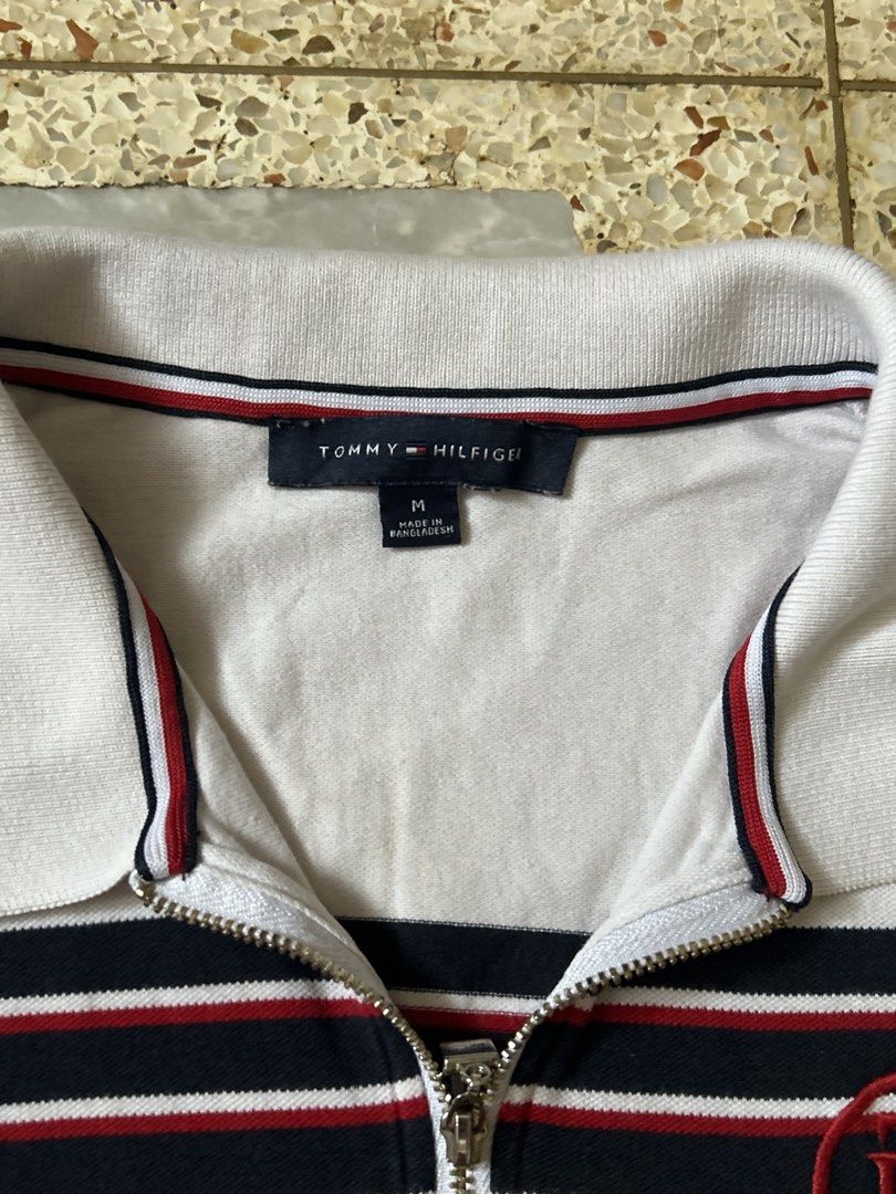 Tommy hilfiger half zip polo (Category: Others Tops) located in Davao. Submitted by master.mnd (Listing ID 1462579023, Image 3). Description: L23 W18 As new No issue Need wash Complete tag.