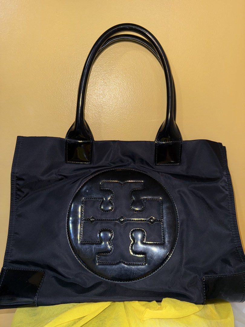 Tory Burch Ella Tote Bag (Category: Luxury Bags & Wallets) located in Makati City. Submitted by amos411 (Listing ID 1462460875, Image 1). Description: Original Tory Burch Ella Tote Bag Size: Large Used only once, no issues or flaws, as seen on photo RFS: decluttering Price slightly negotiable, make offer if interested.