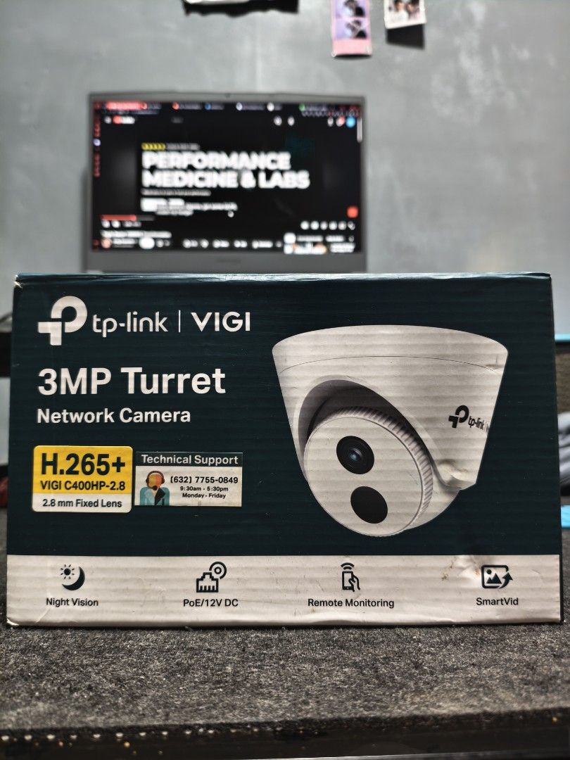 TP-Link VIGI 3MP Turret Network Camera H.265+ (Category: Cameras) located in Manila. Submitted by erumohyouk22623 (Listing ID 1462586352, Image 2). Description: TP-Link VIGI 3MP Turret Network Camera selling for 2200 negotiable po Free delivery within taguig .