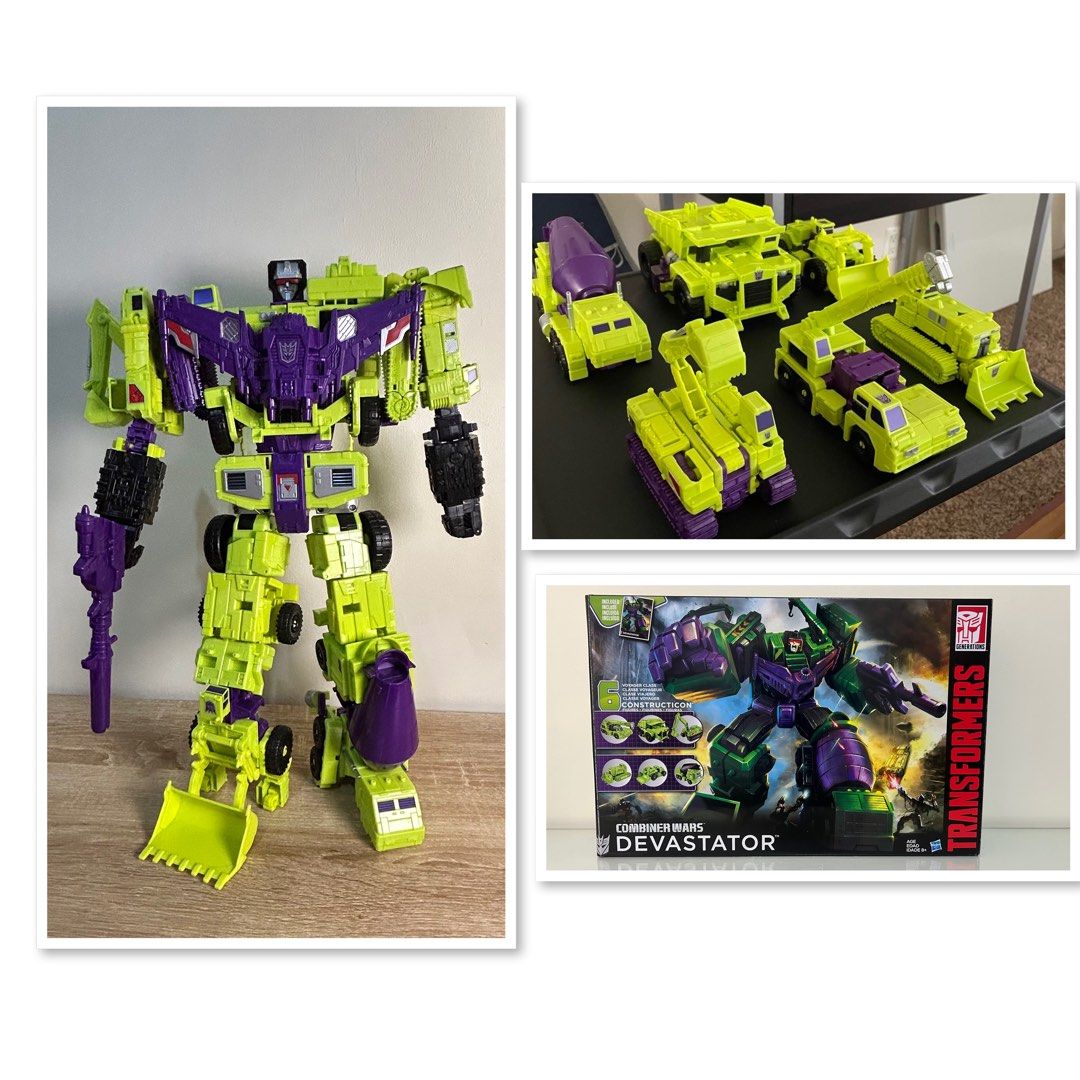 Transformers Combiner Wars Devastator Voyager Class (Category: Action & Battle Toys) located in Cavite. Submitted by specopstoysshop (Listing ID 1462569275, Image 1). Description: Hasbro Transformers Generations Combiner Wars Devastator Voyager Class -100% Authentic - Pre-owned - With box - 18”.