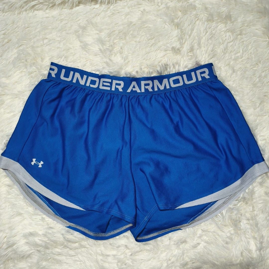 Under Armour Blue Athletic Shorts Size LG (Category: Shorts) located in Antipolo. Submitted by alphaomega_fox (Listing ID 1462563904, Image 1). Description: - Blue Under Armour athletic shorts - Elastic waistband with Under Armour logo - Contrasting trim along the hem - Under Armour logo on left leg - Ideal for workouts or casual wear 30-36x12 250 plus sf.