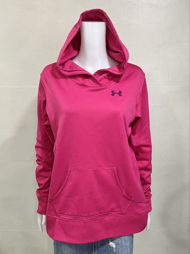 Under Armour Hot Pink Hoodie (Category: Coats, Jackets and Outerwear) located in Cebu City. Submitted by kei.flmn (Listing ID 1462447357, Image 3). Description: 📌PLEASE READ BEFORE MAKING AN OFFER Excellent Condition (No issues) Size:Fits XL - [x] Flat Lay Measurements (in inches): - [x] Bust: 42” - [x] Length Reference: Mannequin Height : 5’4” (First-come, first-served basis) Due to an increased number of joy reservers and fake buyers, offers w