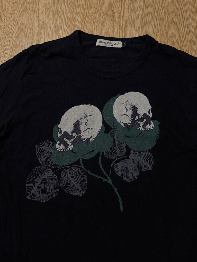 Undercover Skull Flower Shirt (Category: Tshirts & Polo Shirts ) located in Las Pinas. Submitted by southstreetdeals (Listing ID 1462518505, Image 2). Description: Undercover Skull Flower Shirt (Authentic/Legit) •Size 2 On Tag •Width 20 - Inches •Length 27.5 - Inches •Color rate 9.5/10 •Issue None •Excellent Condition.