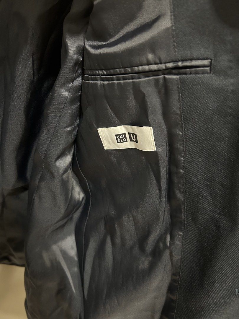 Uniqlo Comfort Jacket Navy Small (Category: Coats, Jackets and Outerwear) located in Quezon City. Submitted by k.srn17 (Listing ID 1462592092, Image 3). Description: Uniqlo comfort jacket / blazer - navy blue Size: Small Dimensions (inches): 19w 24L Condition: Like New No issues Location: Cubao QC Mode of Payment: Gcash, Bank transfer Price negotiable, PM me!.