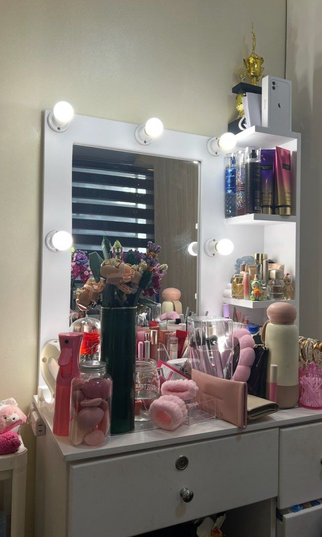 Vanity Mirror (Category: Makeup) located in Manila. Submitted by sg.prelovedclothesnstuffs (Listing ID 1462569861, Image 1). Description: Vanity Mirror for only 3,500 :) Dm for more info!.