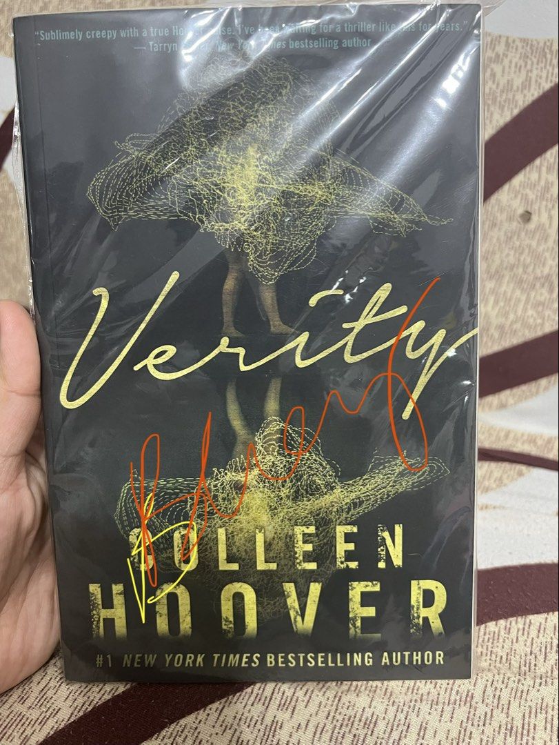Verity by Colleen Hoover PB (Category: Storybooks) located in Mandaluyong City. Submitted by ms.bluey23 (Listing ID 1462595337, Image 1). Description: 📚 VERITY by Colleen Hoover — Hardcover 🖤 For Sale | Brand New / Sealed in Plastic A dark, psychological thriller by Colleen Hoover that will keep you guessing until the very end. Perfect for fans of suspense, secrets, and unexpected twists! 👀 ✨ Details: * 📖 Title: Verity * ✍🏻 Author: Colleen H