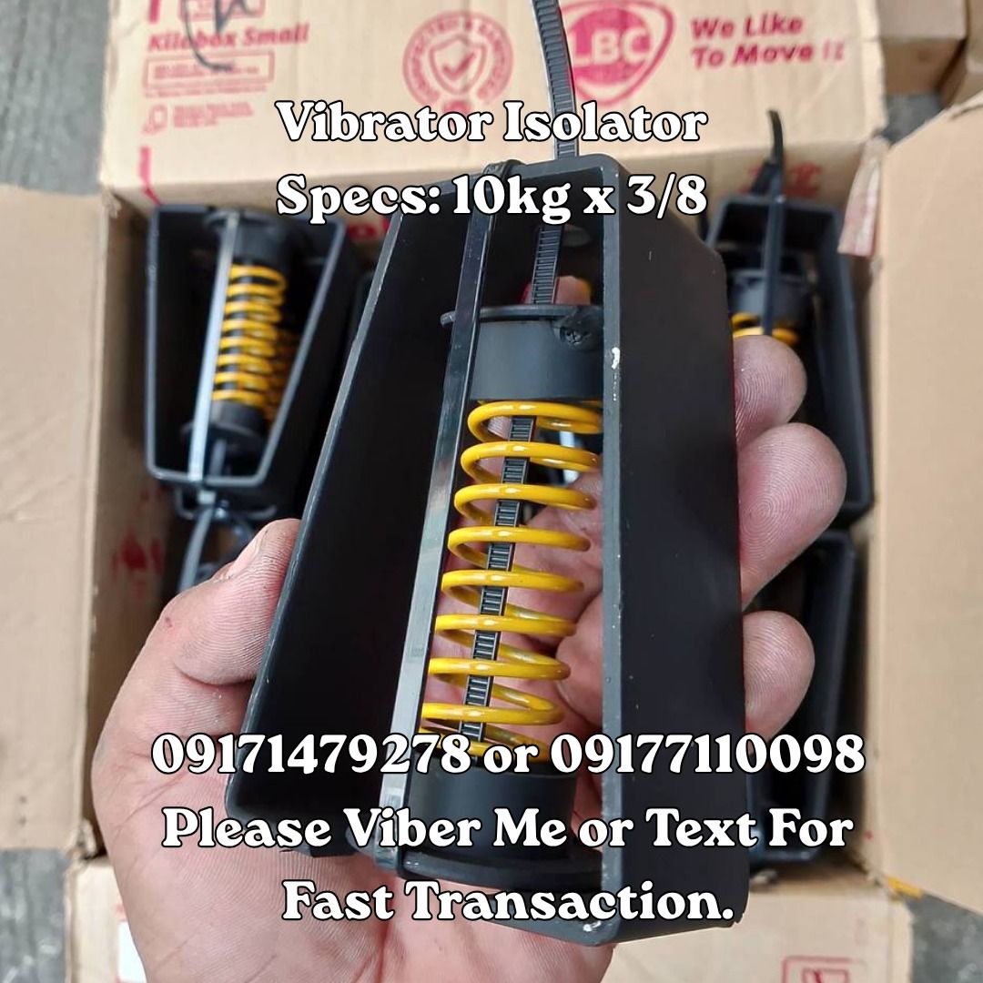 Vibrator Isolator Specs: 10kg x 3/8 (Category: Home Improvement Tools & Accessories) located in Manila. Submitted by 09171479278_elsie. (Listing ID 1462506333, Image 1). Description: Vibrator Isolator Specs: 10kg x 3/8 .