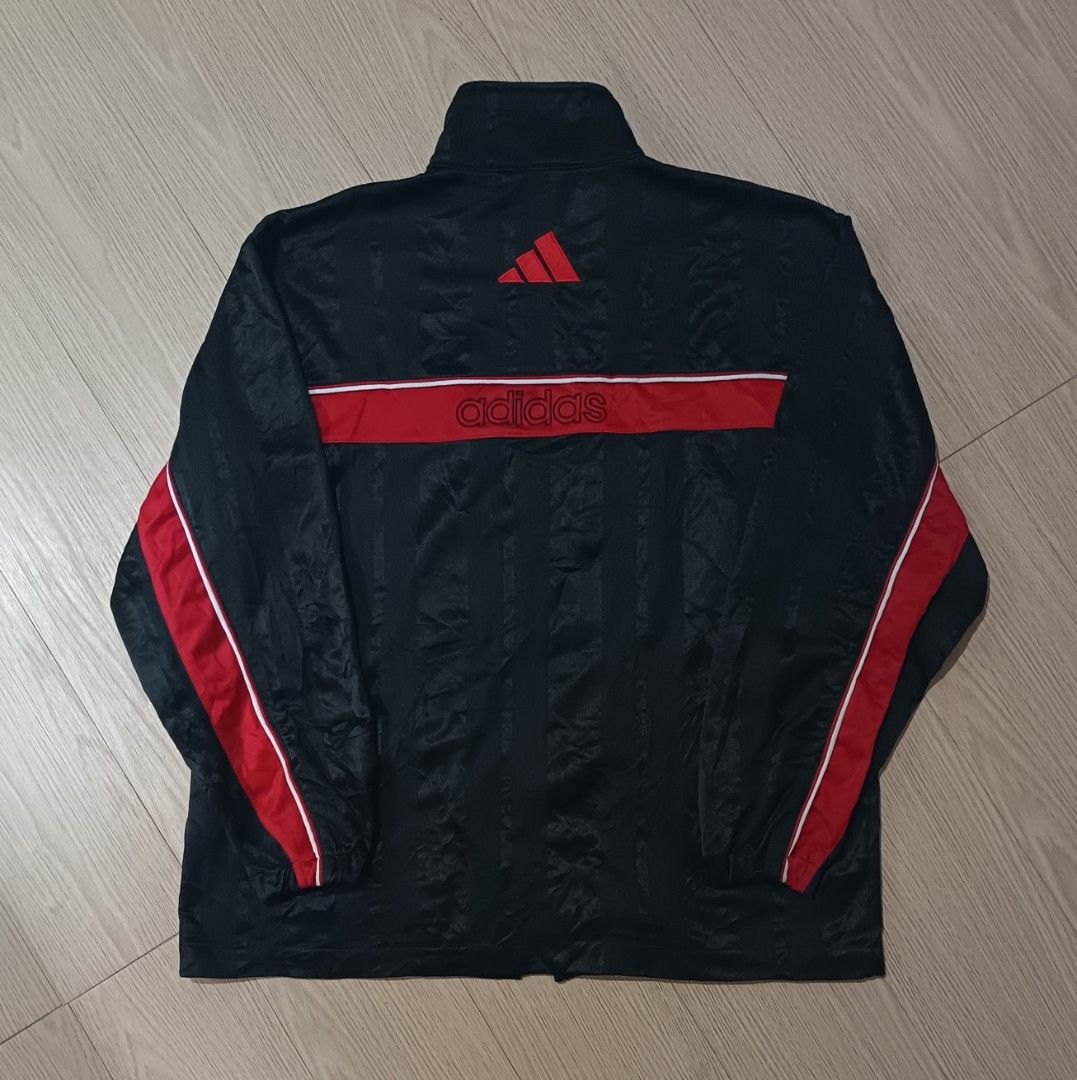 VINTAGE ADIDAS TRACK JACKET WITH BACK DETAILS (Category: Coats, Jackets and Outerwear) located in Cavite. Submitted by marcuz.lifestyle (Listing ID 1462621980, Image 2). Description: SIZE:MEDIUM ON TAG WIDTH:22.5 LENGTH:26.5 VERRYGOOD CONDITION COLOR RATE:9.5/10 MOP:GCASH DELIVERY COURIER:JNT LOCATION:IMUS CAVITE.
