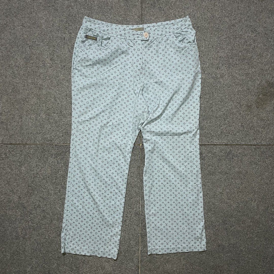 Vintage Louis Vuttion monogram trousers (Category: Trousers) located in Iloilo. Submitted by icy.flame5001_auth (Listing ID 1462643855, Image 1). Description: Waistline: 32 Length: 37 inches Opening leg: 7 inches No flaw.
