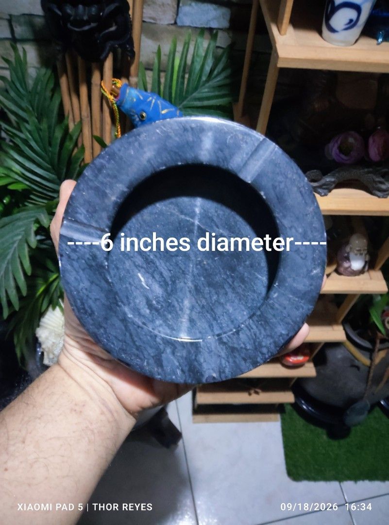Vintage Marble Ashtray (Category: Other Home Decor) located in Valenzuela. Submitted by mighthor0526 (Listing ID 1462541073, Image 2). Description: Measurements on photos provided Preloved item Payment thru Gcash or Abono by Lalamove rider Delivery by rider or shipping will be shouldered by the buyer Pm me if interested .