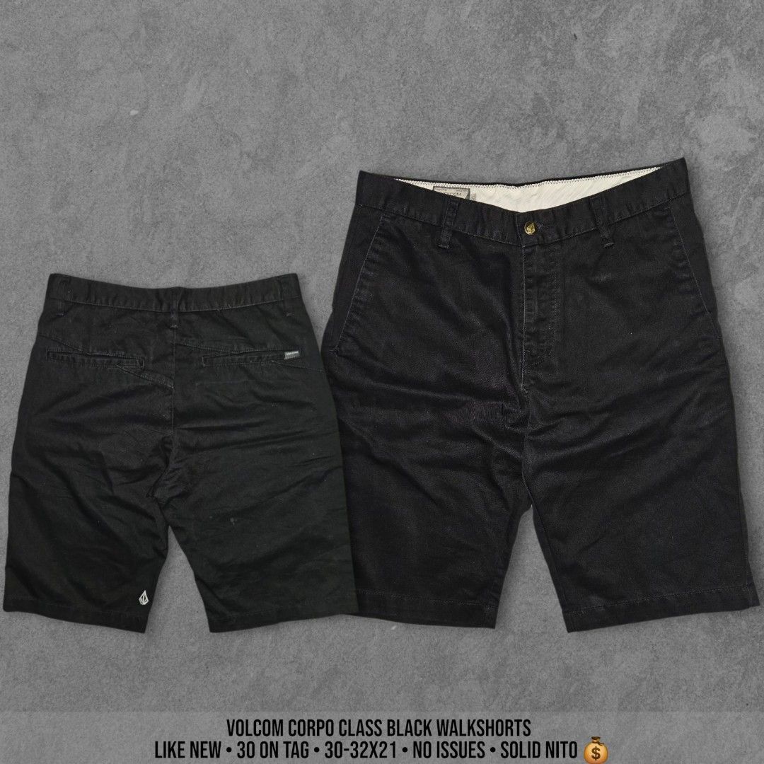VOLCOM CORPO CLASS (Category: Shorts) located in Tagbilaran City. Submitted by urchinclothingco. (Listing ID 1462458494, Image 1). Description: VOLCOM CORPO CLASS BLACK WALKSHORTS LIKE NEW 30 ON TAG 30-32x21 NO ISSUES 750+SF.
