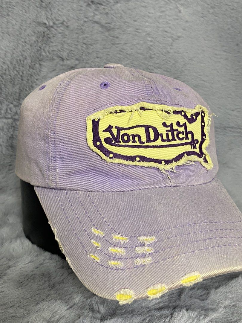 Von dutch cap (Category: Caps & Hats) located in Cebu City. Submitted by thrift_grail (Listing ID 1462660064, Image 2). Description: Good condition No need for reblock Fade in some parts but not noticeable since distressed po yung design Cebu city📍 .