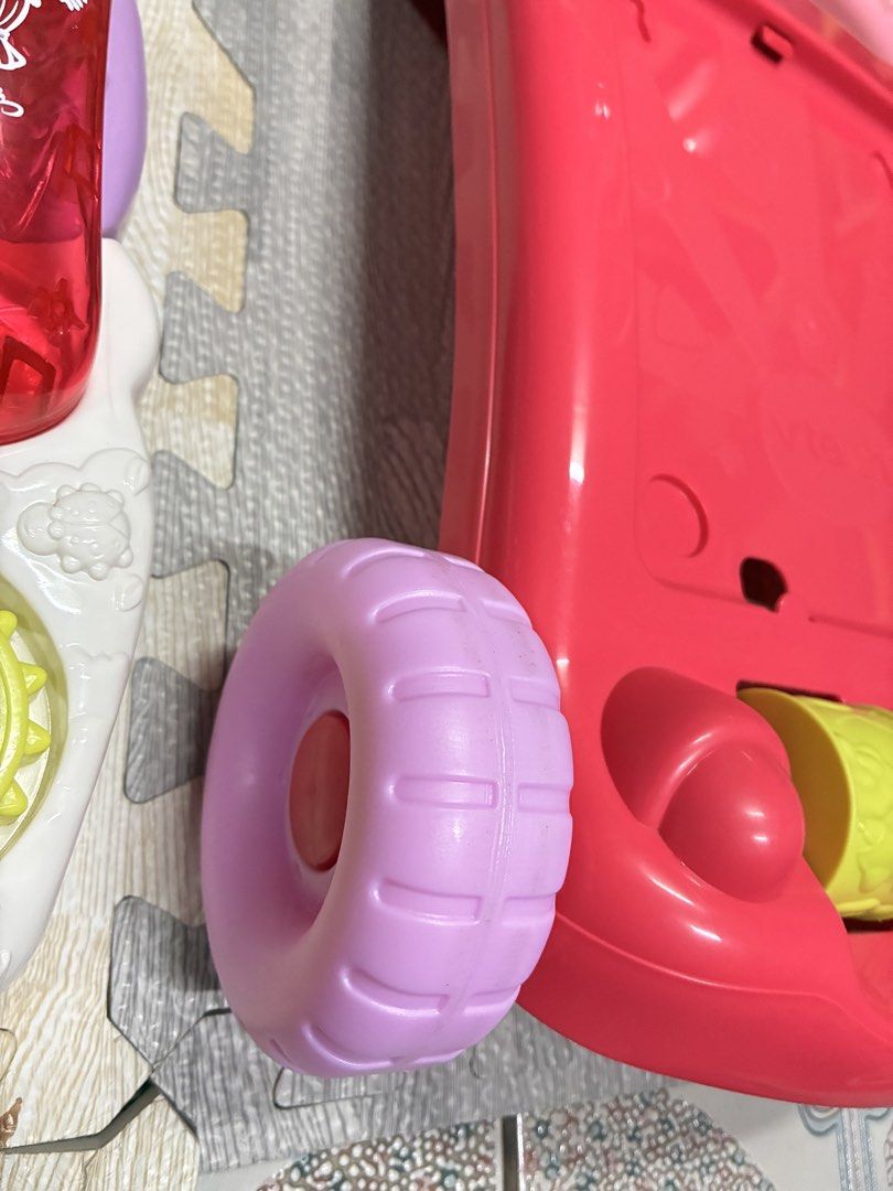 VTech Sit-to-Stand Learning Walker (Category: Infant Playtime) located in Taguig. Submitted by badoodles15 (Listing ID 1462450150, Image 3). Description: - VTech Sit-to-Stand Learning Walker - Suitable for babies 9-36 months - Teaches shapes, colors, animals, and numbers - Features a detachable activity panel with piano keys - Adjustable speed control for safe walking - Helps develop motor skills and cognitive abilities - Perfect for playtime and