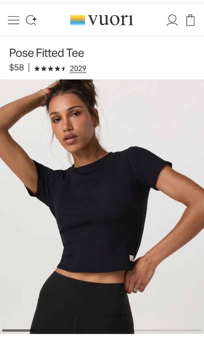 Vuori Pose fitted tee (Category: Shirts) located in San Pedro. Submitted by thriftersthrift (Listing ID 1462451695, Image 1). Description: Width(inches) :15 Length(inches) :19 Good condition Already wash Color rate : 9.5 /10 🌵ALL ITEMS ARE FROM UKAY BALE SO MANAGE YOUR EXPECTATION 🌵 ASK SELLER FOR MORE INFORMATION COLOR MAY CHANGE TRU LIGHTING.