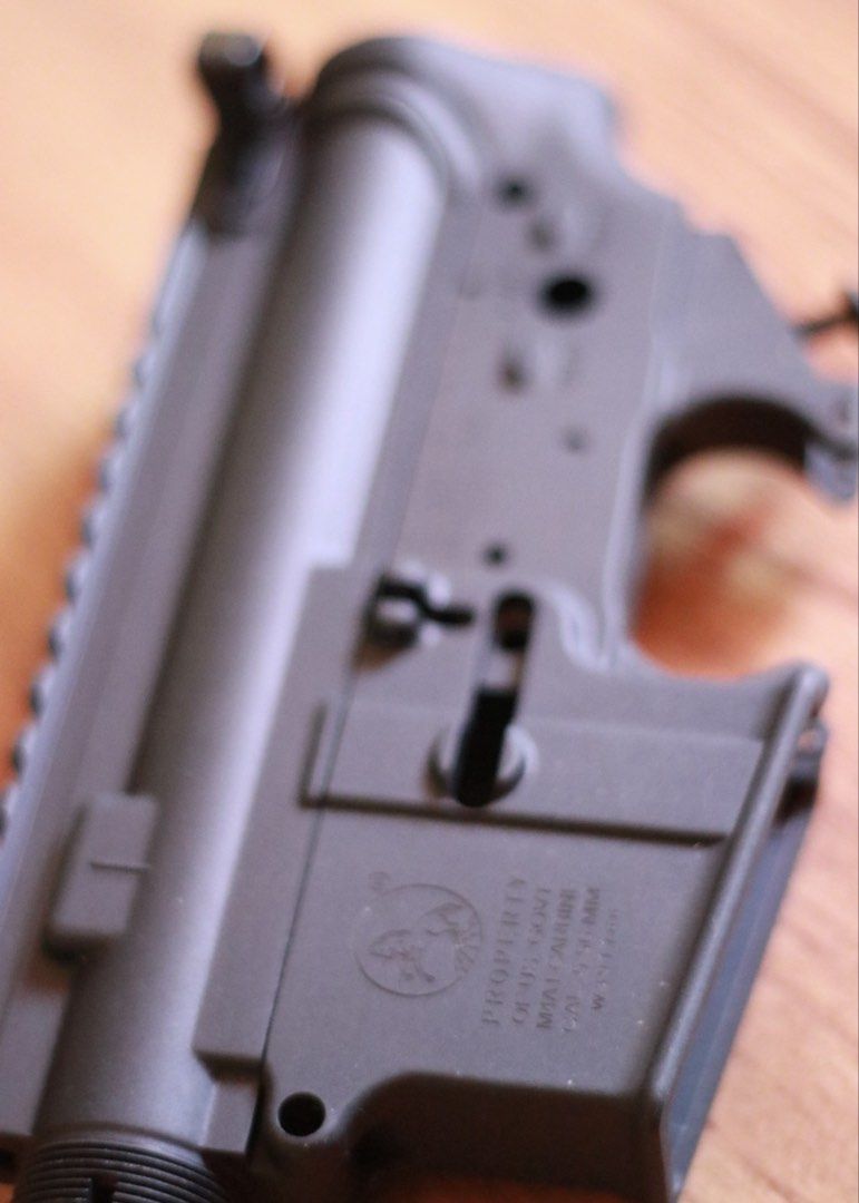 WE Aluminum Receiver set (Category: Action & Battle Toys) located in Caloocan City. Submitted by mysticdog_17 (Listing ID 1462635211, Image 3). Description: Unused. Brandnew. Bare, no small parts. Lightweight 7071 aluminum material In picture charging handle not included.