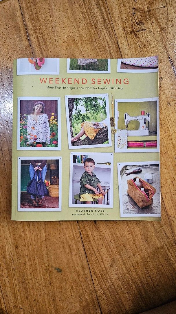 Weekend Sewing Book: More Than 40 Projects and Ideas (Category: Magazines) located in Quezon. Submitted by cgmhe (Listing ID 1462483242, Image 1). Description: - Weekend Sewing book by Heather Ross - Over 40 projects and ideas for inspired stitching - Includes patterns and instructions for various items - Great for beginners and experienced sewers - Projects include home goods, kids' clothing, and adult clothing.