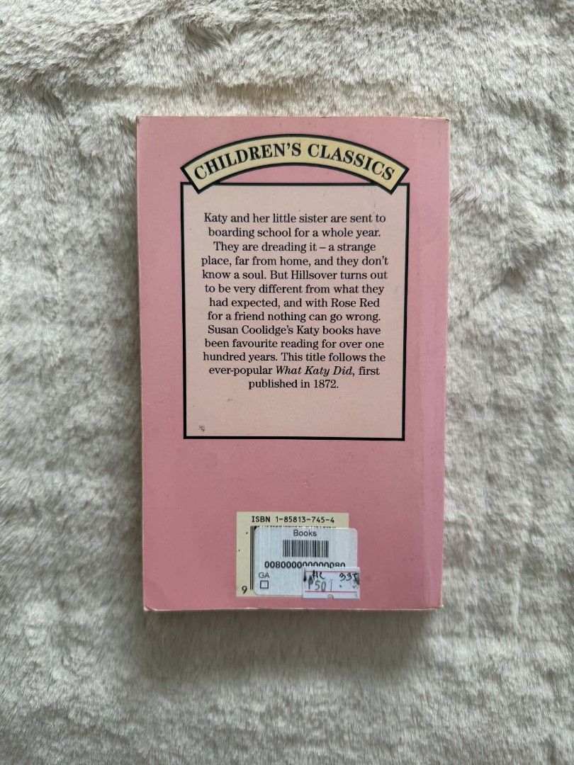 What Katy Did At School - Susan M Coolidge (Category: Storybooks) located in Santiago. Submitted by bookworm_club (Listing ID 1462459249, Image 2). Description: 📚no cancellation, return or exchange. 📚secondhand books. some books are in good condition while some has minimal flaws (foxing, creases, dog-eared pages, etc.) 📚reasonable haggling is allowed. 💰MOP: For same day pickup - CASH & BANK TRANSFER For shipping or scheduled pickup - BANK TRA