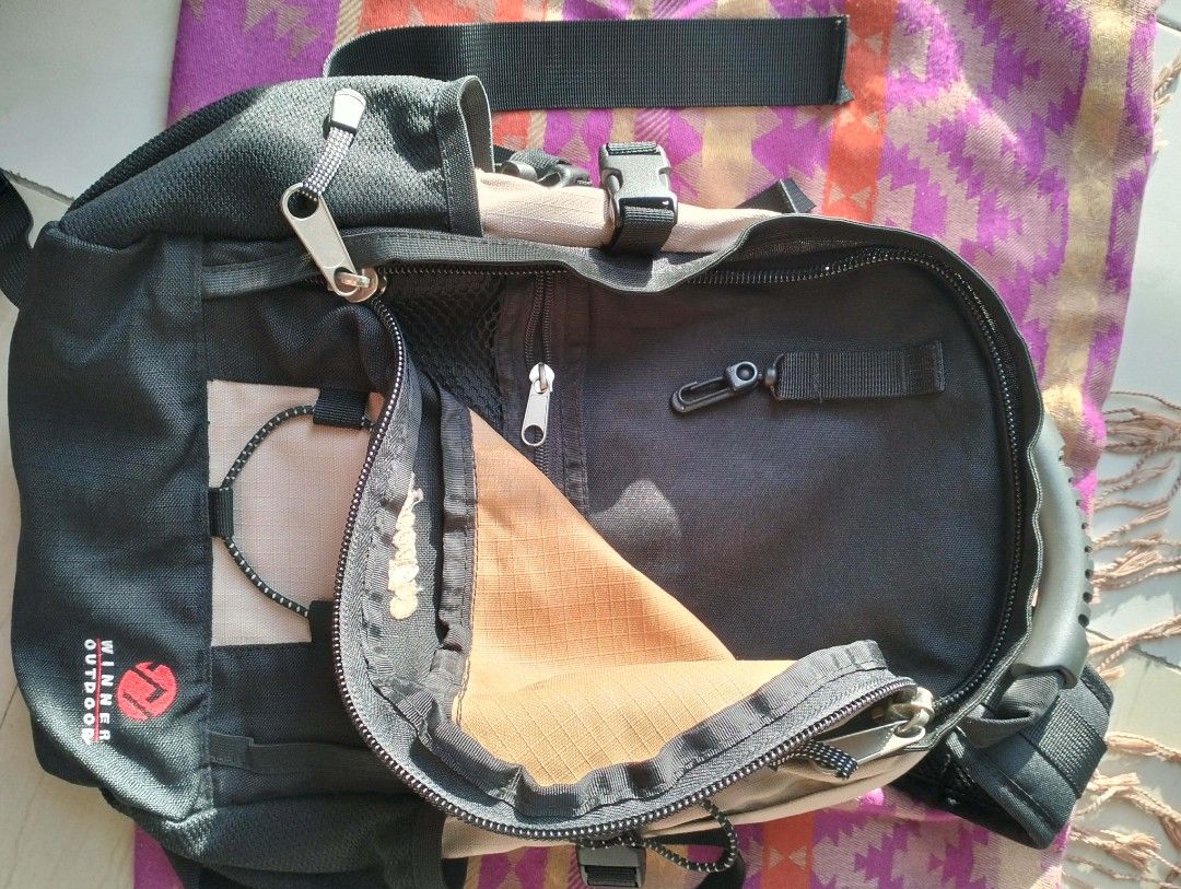 Winner Outdoor hiking backpack (Category: Backpacks) located in Batangas. Submitted by mitziana_co. (Listing ID 1462520110, Image 3). Description: WINNER OUTDOOR BACKPACK Spacious at maraming compartments May rain cover para protected ang gamit kapag umuulan. May adjustable straps at buckle Matibay at bagay sa hiking, travel, camping, school, at everyday use Black & beige color combination With multiple pockets para organized ang gamit Condition: