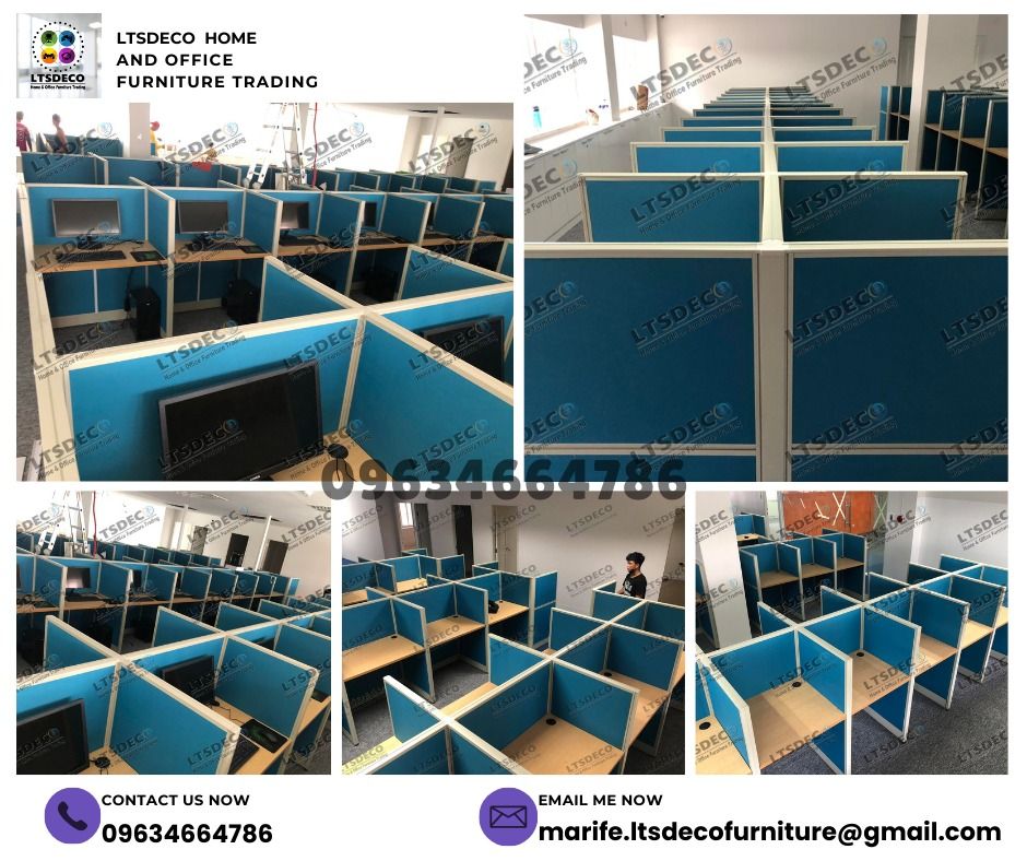 WORKSTATION TABLES CUBICLES OFFICE PARTITION FURNITURES (Category: Office Furniture & Fixtures) located in Quezon City. Submitted by ltsdecofurniture (Listing ID 1462530000, Image 3). Description: 👉Are you looking for WORKSTATION, MODULAR CUBICLES OFFICE PARTITION, and OFFICE FURNITURE SUPPLIER? LTSDECO Furniture, is direct supplier, manufacturer, and trusted provider of high quality, affordable and durable modular office divider partition, home