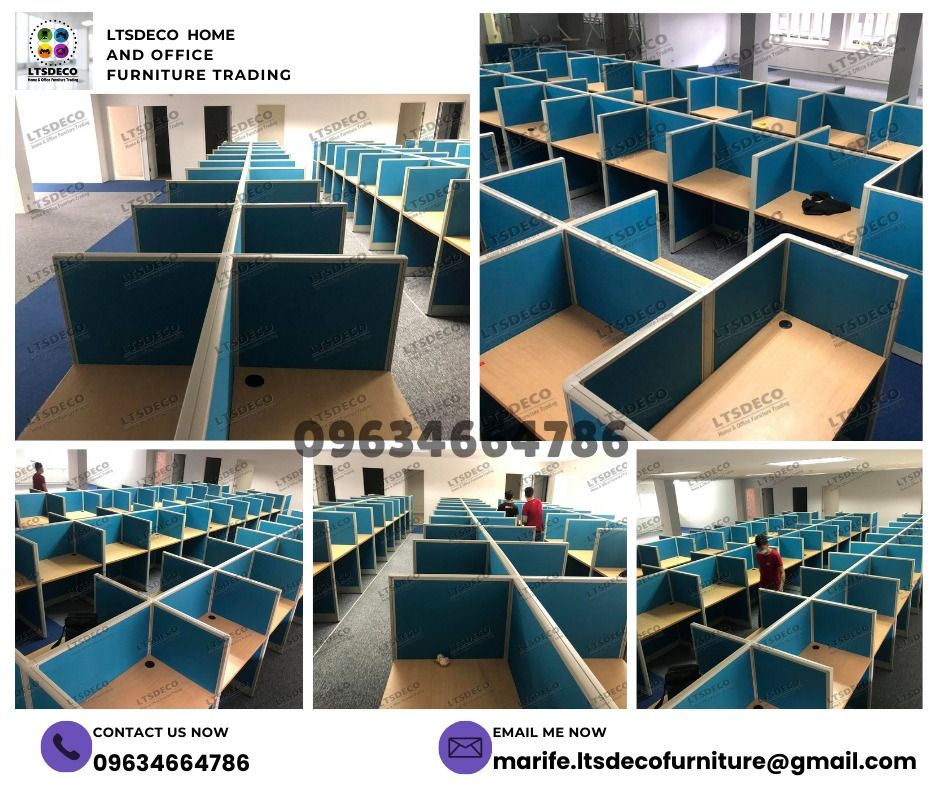 WORKSTATION TABLES CUBICLES OFFICE PARTITION FURNITURES (Category: Office Furniture & Fixtures) located in Quezon City. Submitted by ltsdecofurniture (Listing ID 1462530000, Image 2). Description: 👉Are you looking for WORKSTATION, MODULAR CUBICLES OFFICE PARTITION, and OFFICE FURNITURE SUPPLIER? LTSDECO Furniture, is direct supplier, manufacturer, and trusted provider of high quality, affordable and durable modular office divider partition, home