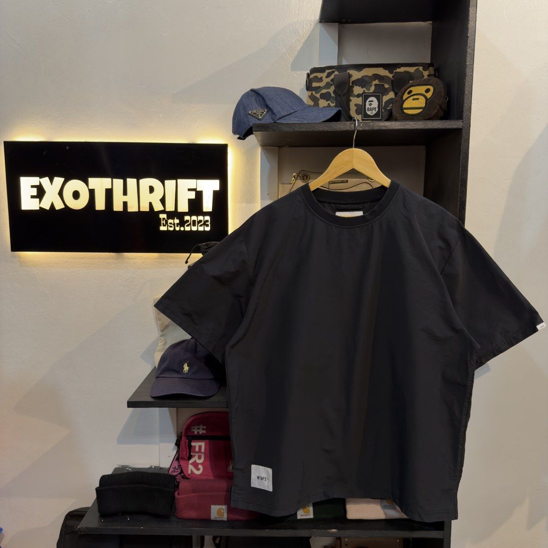 WTaps Nylon Black Shirt w/Backhit (Category: Tshirts & Polo Shirts ) located in Manila. Submitted by jerichomal82553 (Listing ID 1462530614, Image 2). Description: WTaps Nylon Black Shirt w/Backhit 24 by 29 Good Condition Complete Tags CLAIM 1300.