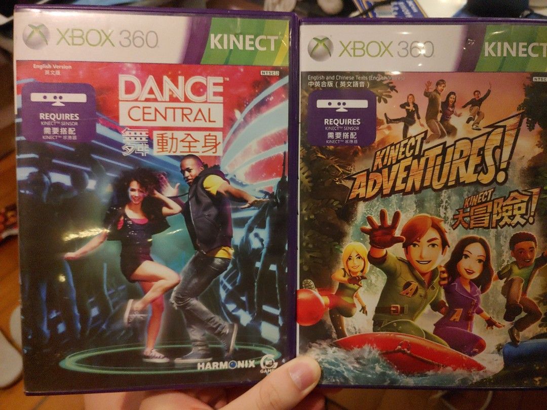 Xbox 360 Kinect Dance Central & Adventures Games （分類：Xbox）位於 Hong Kong。 由 tyfung_ 提交（商品編號 1462632544，圖片 1）。簡介： $15 each。
