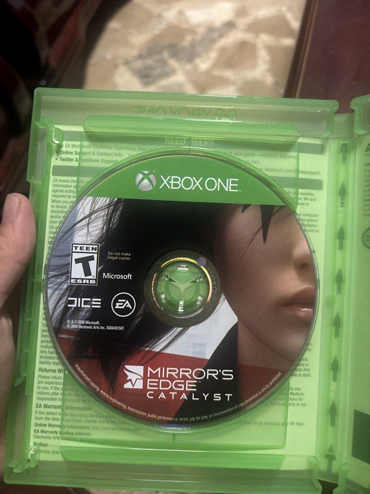 Xbox One Mirror’s Edge Catalyst (Category: Xbox) located in Binan City. Submitted by ceddiimp (Listing ID 1462500947, Image 3). Description: Mirror’s Edge Catalyst for Xbox One Pre-owned, good condition. Physical copy — see photos for actual condition. 💰 ₱350 📦 Shipping available / meetup ❌ No swap PM if interested!.