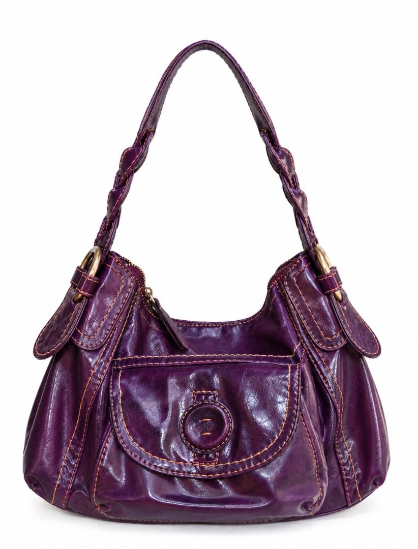 Y2k babila hobo bag (Category: Luxury Bags & Wallets) located in Cavite. Submitted by lav.thrift (Listing ID 1462443798, Image 1). Description: Babila hobo bag plum color 💜 all zipper working 10/10 condition free shipping negotiable .