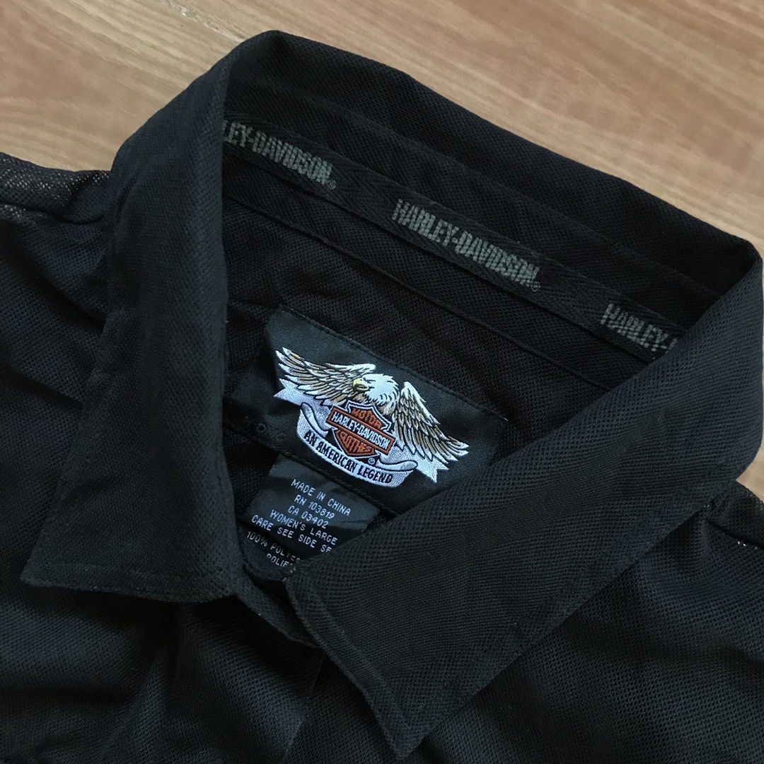 Y2k Harley Davidson Mesh Tops (Category: Others Tops) located in Cebu City. Submitted by whytruekoy (Listing ID 1462473670, Image 3). Description: Y2k Harley Davidson Mesh Tops Authentic Med - Large Womens Excellent.
