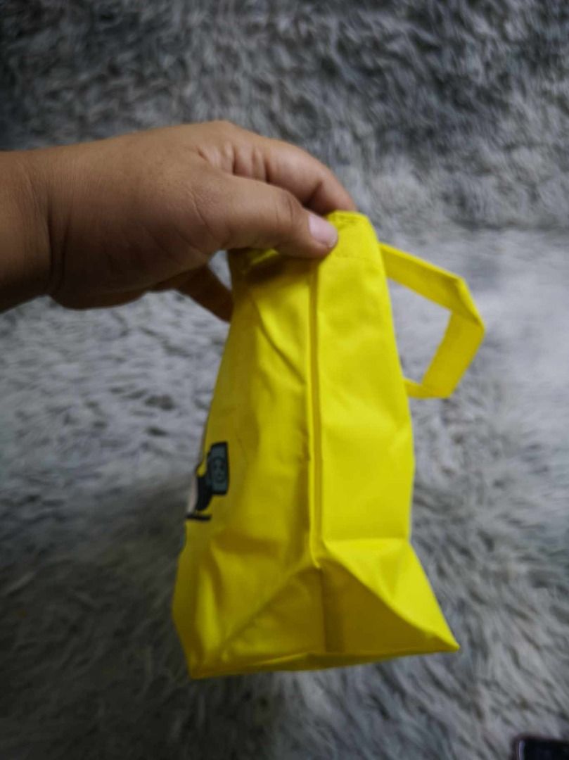 Yellow Panda Mini Tote Bag (Category: Tote Bags) located in Santa Cruz. Submitted by jmy_surplus.2 (Listing ID 1462670472, Image 2). Description: Size ; L- 7.4 W - 9.5 Color ; Yellow Type ; Tote Bag Brand ; No brand Material ; Canvas Style ; Yellow Canvas Mini Tote Bag LR 129 JMY 1 Batch #221.