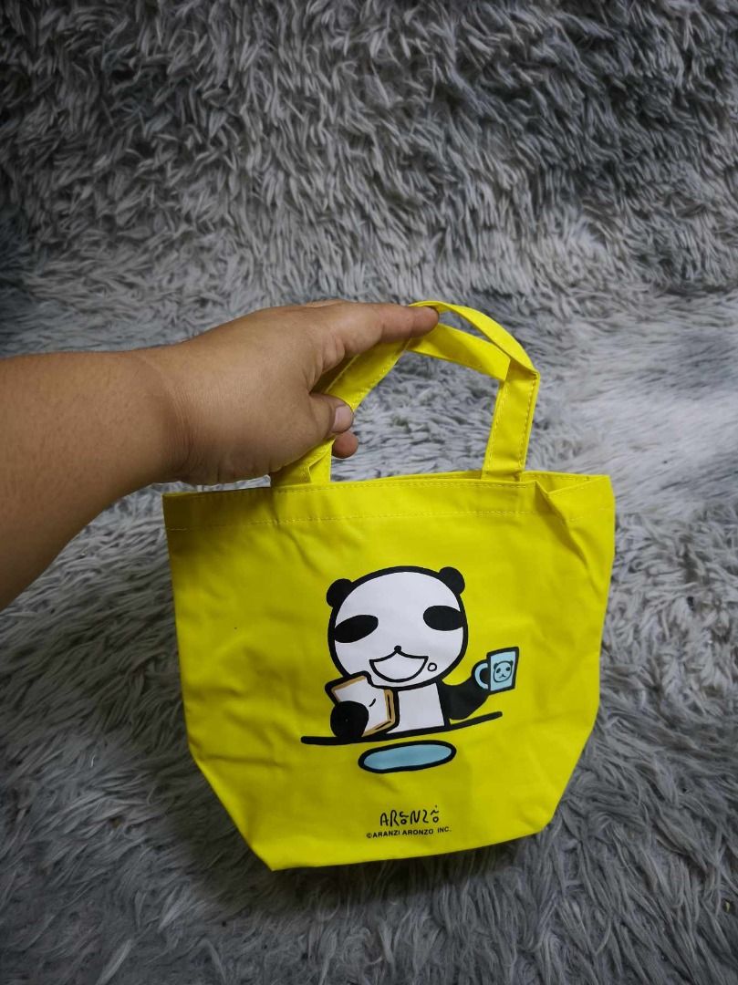 Yellow Panda Mini Tote Bag (Category: Tote Bags) located in Santa Cruz. Submitted by jmy_surplus.2 (Listing ID 1462670472, Image 3). Description: Size ; L- 7.4 W - 9.5 Color ; Yellow Type ; Tote Bag Brand ; No brand Material ; Canvas Style ; Yellow Canvas Mini Tote Bag LR 129 JMY 1 Batch #221.