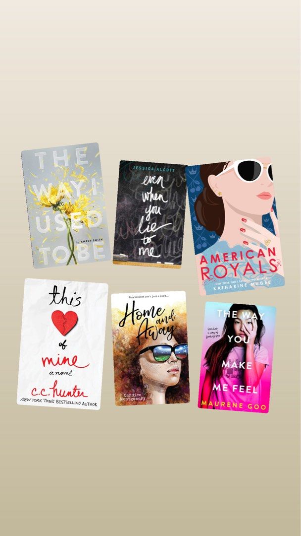 Young Adult Book Bundle (pm for more pics) (Category: Storybooks) located in Quezon City. Submitted by jamzx_17 (Listing ID 1462532341, Image 1). Description: Young Adult Bundle—1000 The Way I Used to be Home and Away Hardback Even When You Lie to Me American Royals Hardback The Way You Make Me Feel This Heart of Mine.