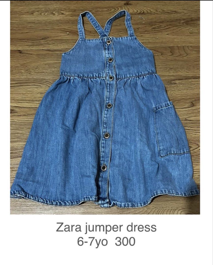 Zara jumper dress (Category: Babies & Kids Fashion) located in Mandaluyong City. Submitted by misssssscarlet (Listing ID 1462639259, Image 1). Description: Preloved clothes for girls In excellent condition unless stated otherwise 📍mandaluyong city Gcash.