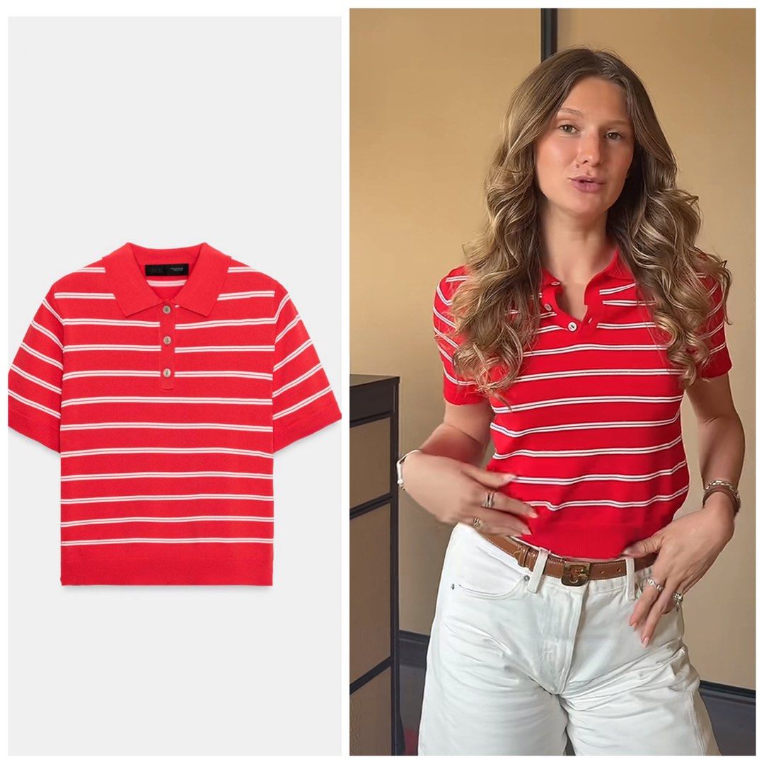 ♦️ONHAND♦️ ZARA Knit Polo Shirt (Category: Shirts) located in Manila. Submitted by charmscollections (Listing ID 1462494791, Image 1). Description: Brand New with Tag and Ready to Ship 💯% Authentic Zara MOP - GCash•BPI•UB.