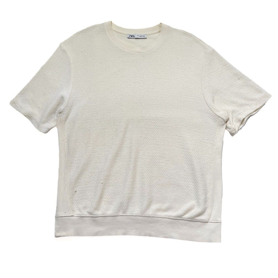 ZARA Textured Knit Top (Category: Tshirts & Polo Shirts ) located in Quezon City. Submitted by munchandsnore (Listing ID 1462550398, Image 1). Description: See photo for close-ups and actual measurements.