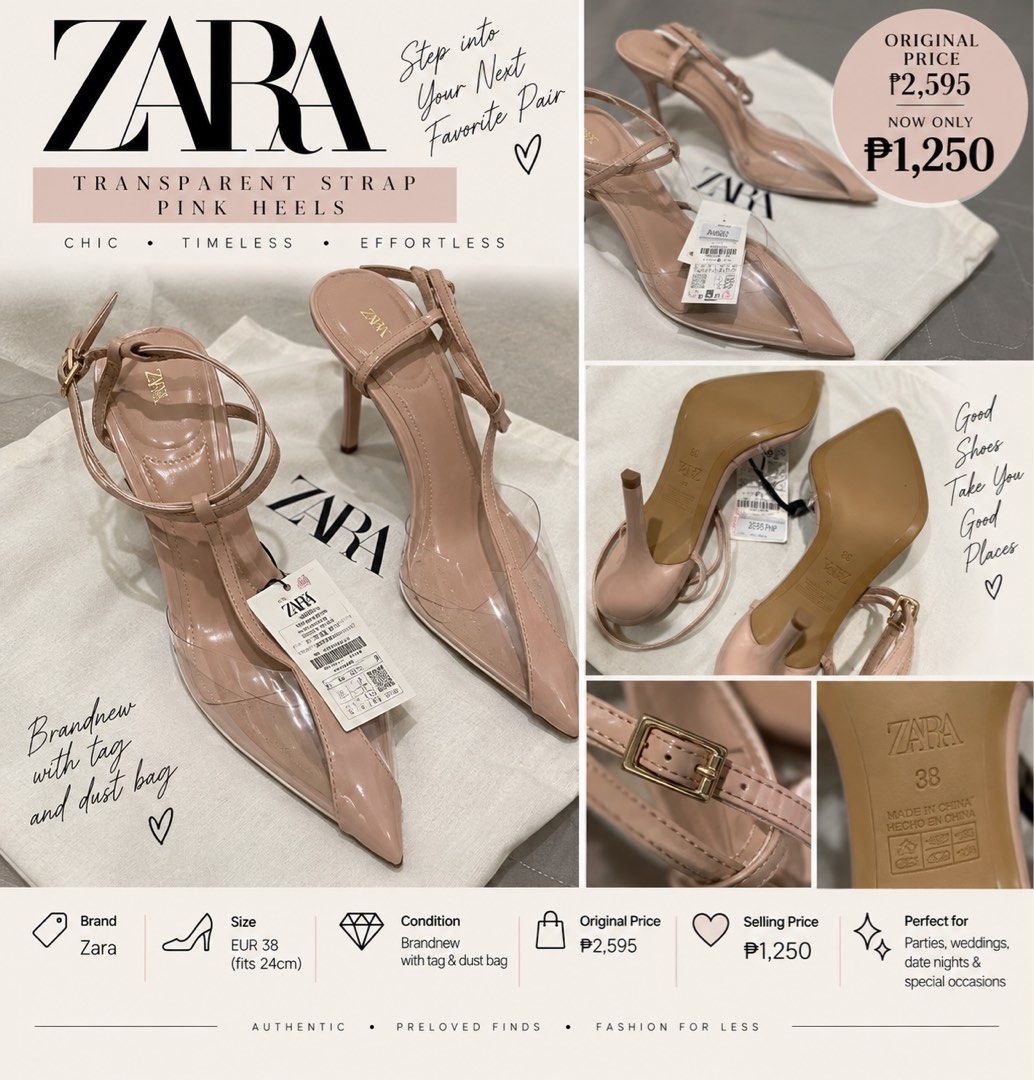 Zara Transparent Heels (Category: Heels) located in Minglanilla. Submitted by mi_jin (Listing ID 1462517601, Image 1). Description: .