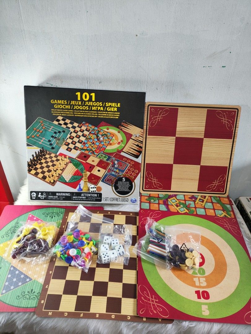101 Games Set - Spin Master Ltd. - Includes Chess, Checkers, Ludo & More (Category: Board Games & Puzzles) located in Cavite. Submitted by tinetaclesss (Listing ID 1462780037, Image 1). Description: complete .