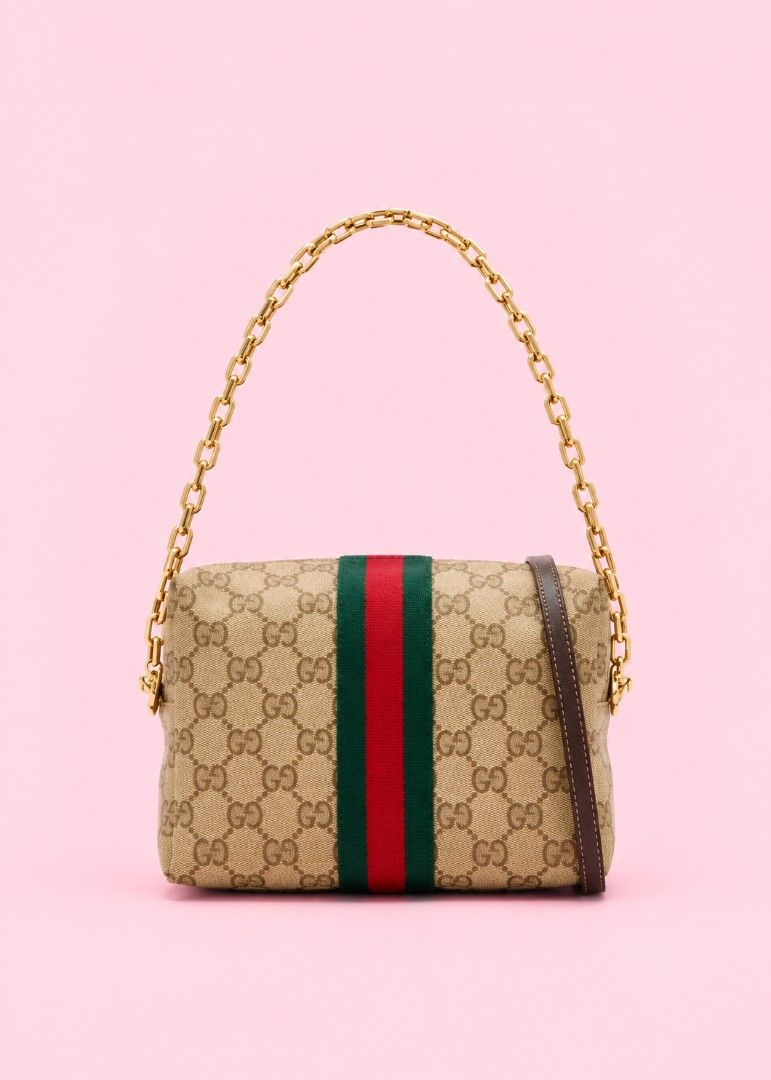 10% OFF : GUCCI Mini Camera Bag with Web (Category: Luxury Bags & Wallets) located in Quezon City. Submitted by teleh.reyes (Listing ID 1462710773, Image 2). Description: - Authentic and brand new - Pre-order from an outlet in Italy - Retail price : P 70,000.00++ - Removable strap / chain .