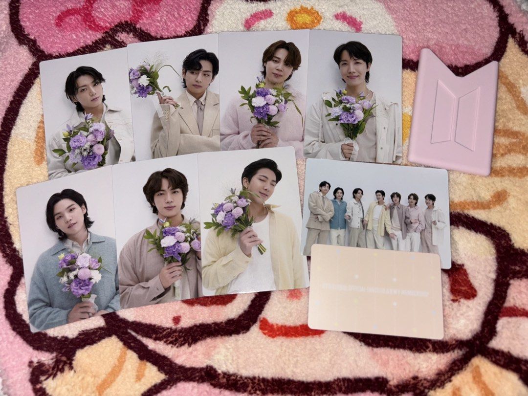 10th ARMY Membership Kit PC Set (Category: Vintage Collectibles) located in Calamba. Submitted by hanishu_ (Listing ID 1462791494, Image 1). Description: - 10th ARMY Membership Kit PC - 7 Member PC & OT7 PC - Membership Card and PC holder not included ❌ - Sold as Set only.