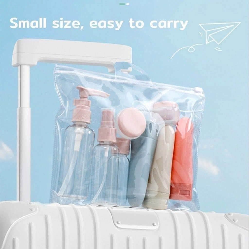 11 in 1 Set Travel Bottles (Category: Travel Essentials & Accessories) located in Manila. Submitted by yzcartph (Listing ID 1462849585, Image 2). Description: .