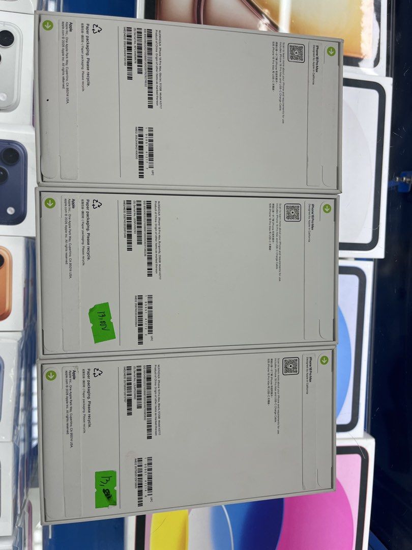 18 promax 256 512 1 tera (Category: iPhone 18 Series) located in San Juan City. Submitted by funareal (Listing ID 1462779264, Image 3). Description: brandnew available any color.
