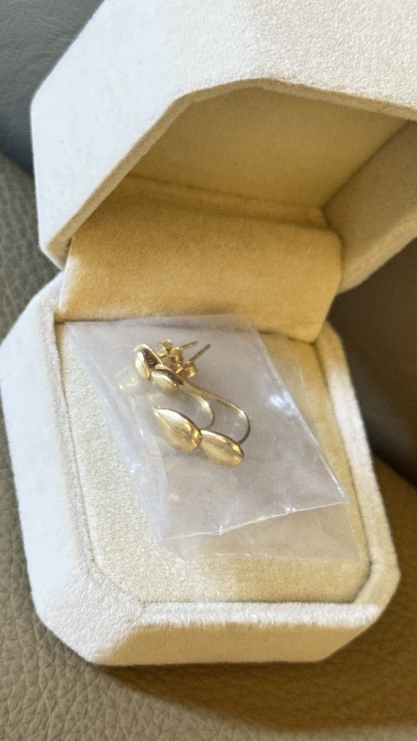 18k Gold Abstract Drop Earrings 1.92g (Category: Earrings) located in Manila. Submitted by anneclariceyanga (Listing ID 1462820269, Image 3). Description: price per piece 18k gold earrings Seldomely Used - Abstract drop design.