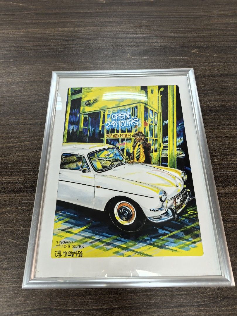 1965 Volkswagen Type 3 Squareback Art Print (Category: Vintage Collectibles) located in Quezon City. Submitted by vintagespektroom (Listing ID 1462772046, Image 2). Description: FOR SALE: 1965 Volkswagen Type 3 Squareback Art Print Vintage inspired art print purchased from a thrift store in Shimokitazawa, Tokyo 📐 Size: 44 cm x 32 cm 🖼️ Framed 💰 Price: ₱2,500 📍 Location: Quezon City 📦 Shipping available: shipping fee to be shouldered by the b
