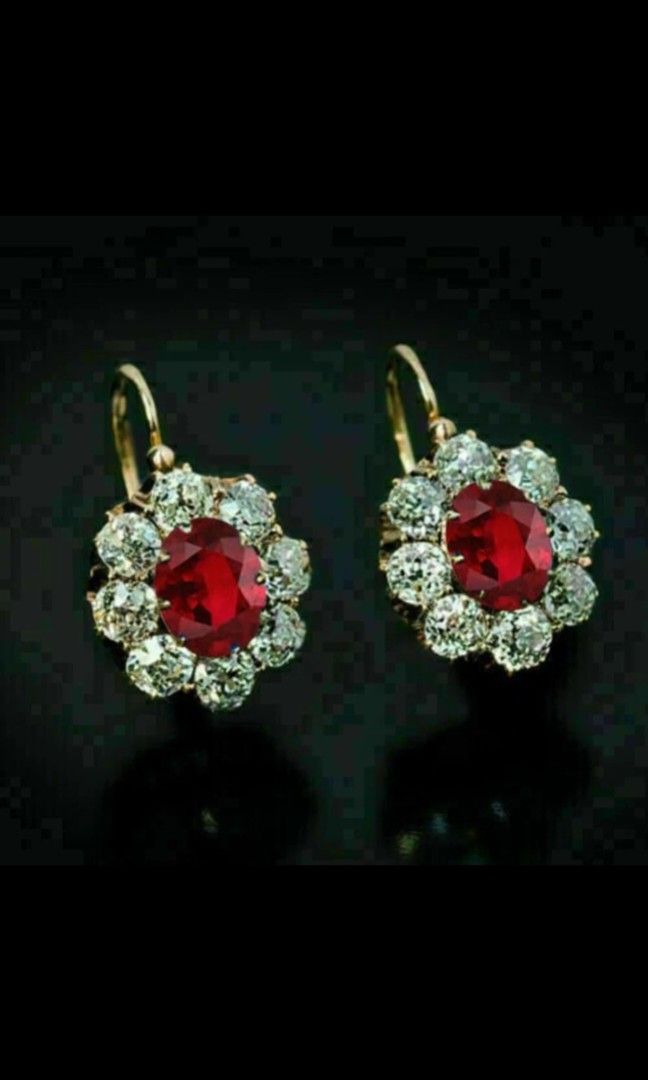 2.00ct round Ruby and Diamond clip earrings 14kgold (Category: Earrings) located in Manila. Submitted by jewel808 (Listing ID 1462711622, Image 1). Description: 2.00ct round Ruby and Diamond clip earrings 14kgold.