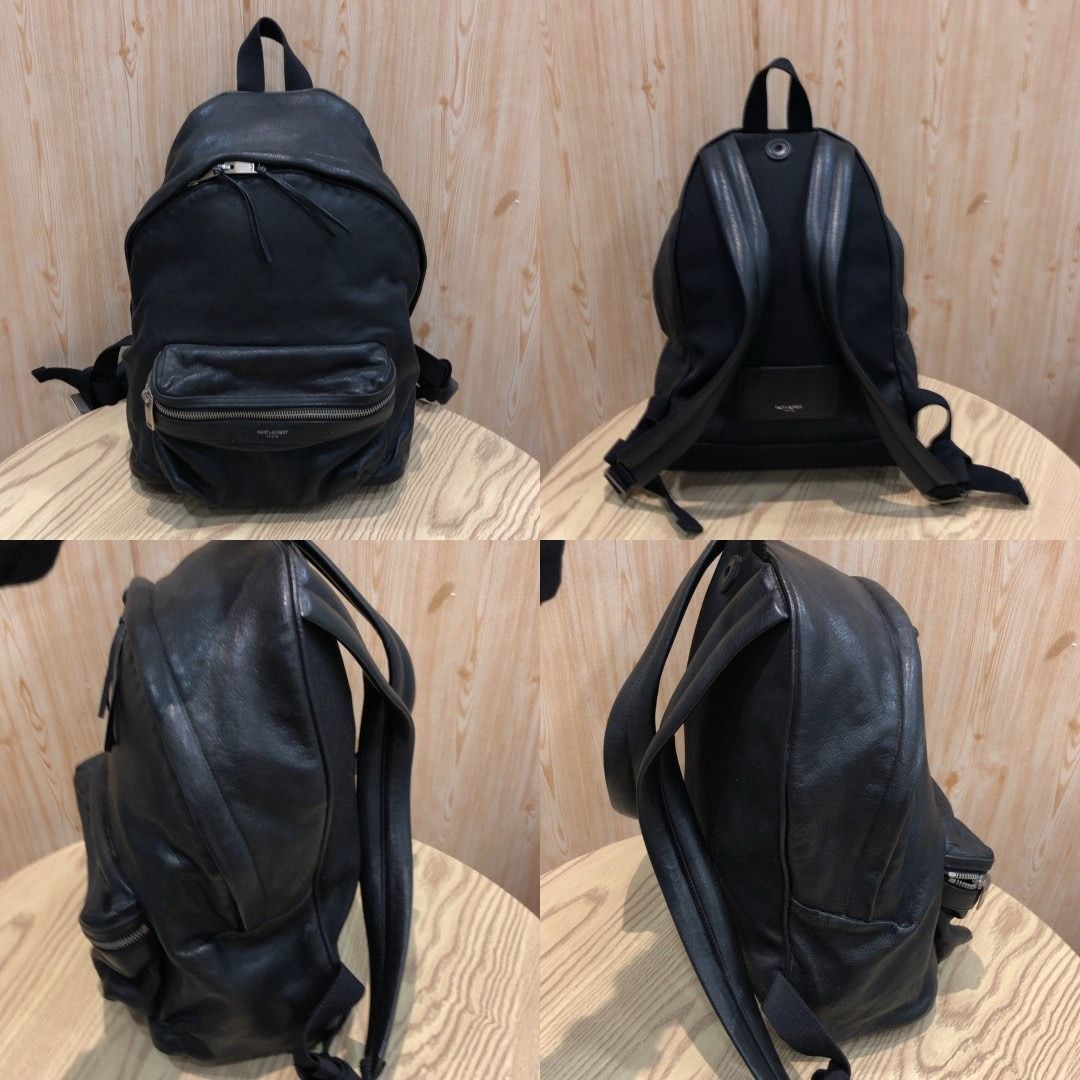 267009151 YSL BAG MINI CITY BACKPACK 462807 (Category: Luxury Bags & Wallets) located in Taguig. Submitted by ecoring.ph (Listing ID 1462798791, Image 2). Description: ◆CONDITION: B- ◆DESCRIPTIONS: (Other defects/info:) OUTER: The body of the bag is scratched, scuffed, stained, dirty, wrinkled, deformed, has press marks, and shows signs of use. The bottom and bottom corners of the bag are also scratched, scuffed, stained, dirty, have press marks,