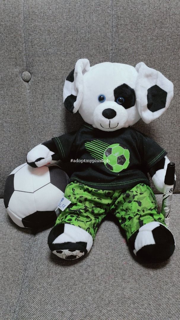 [2] Build-A-Bear Soccer Dog Plush (Category: Plushies & Soft Toys) located in Taguig. Submitted by adopt.my.plush.ph (Listing ID 1462821716, Image 2). Description: Build-A-Bear Soccer Dog Plush with Chicco Soccer Ball Soft Toy.