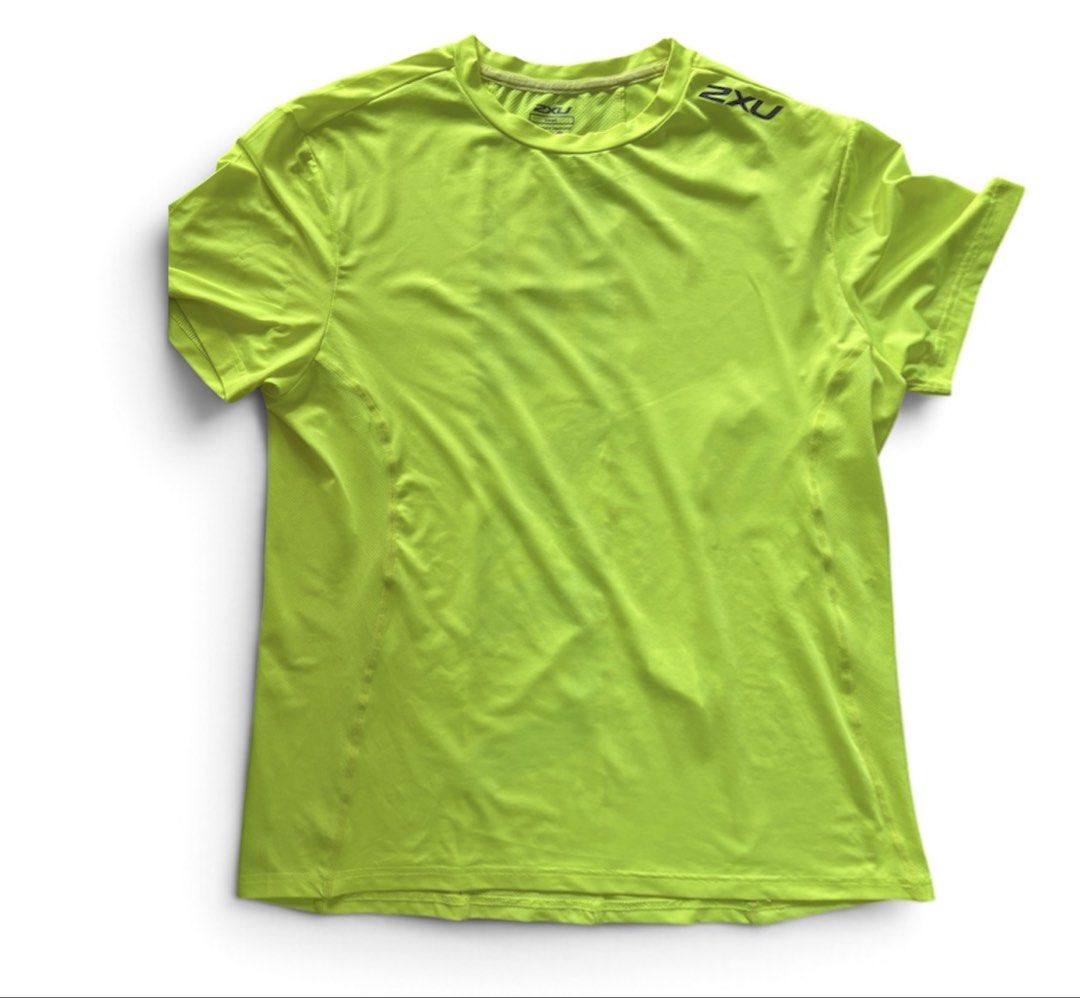 2XU Performance T-Shirt - Neon Yellow - Size Small (Category: Tshirts & Polo Shirts ) located in Iloilo. Submitted by oddforest.c9c7d5 (Listing ID 1462692995, Image 3). Description: - Brand new 2XU performance t-shirt - Bright neon yellow color - Ideal for running and workouts - Made with breathable fabric - Size: Small - Original price tag still attached - can fit up to Large size.