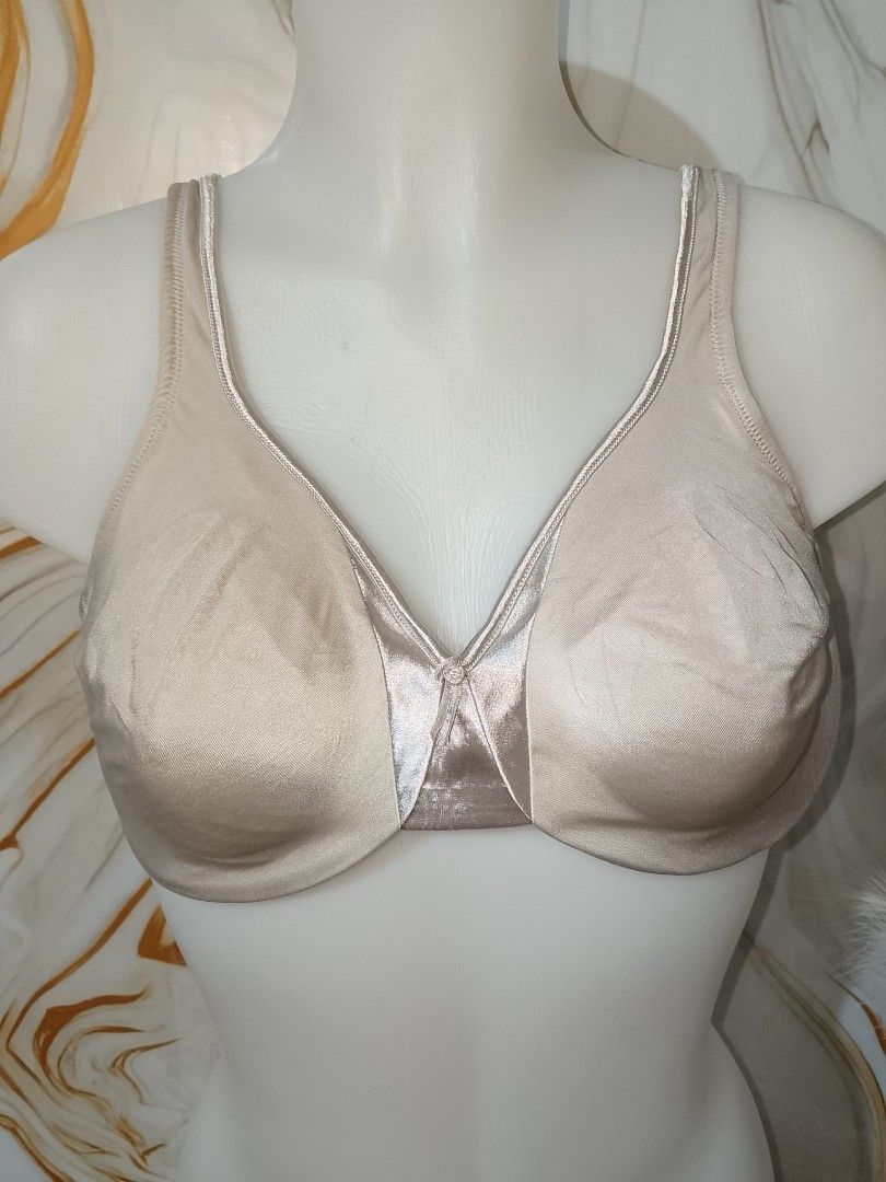 38c OLGA Comfortable Beige Full Coverage Bra no pads with underwire (Category: Undergarments & Loungewear) located in Manila. Submitted by truecrystal-1407 (Listing ID 1462813288, Image 1). Description: - Smooth beige bra - Full coverage for excellent support - Adjustable straps and back closure for a custom fit - Comfortable for everyday wear - A versatile basic for any wardrobe.